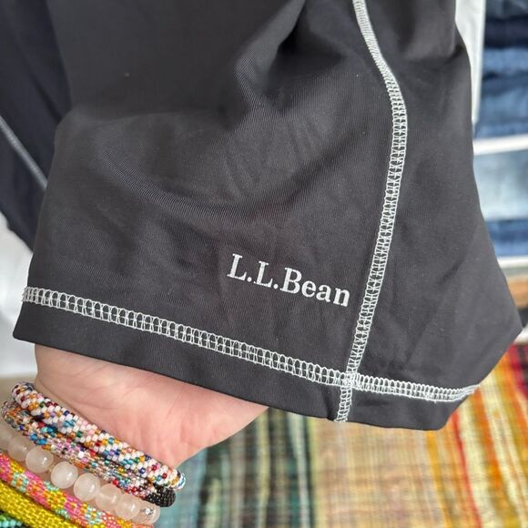 LL BEAN Black and Gray Long Sleeve Shirt large / tall performance material - Picture 2 of 5